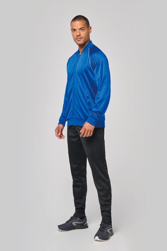 Veste de survêtement zippée avec liseré unisexe – Image 7