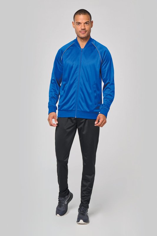 Veste de survêtement zippée avec liseré unisexe – Image 5