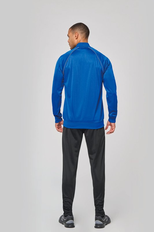Veste de survêtement zippée avec liseré unisexe – Image 6