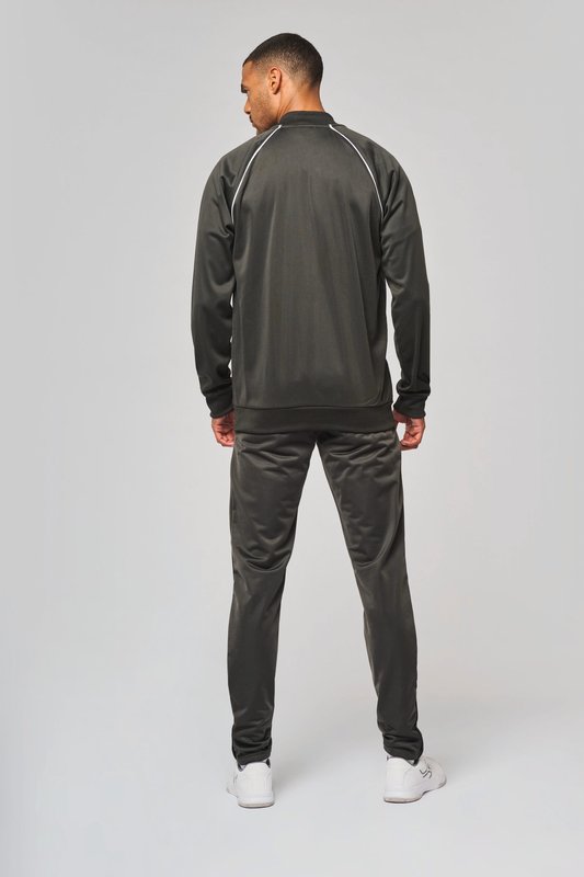 Veste de survêtement zippée avec liseré unisexe – Image 41