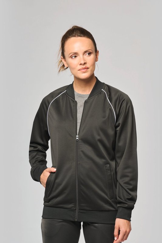 Veste de survêtement zippée avec liseré unisexe – Image 45