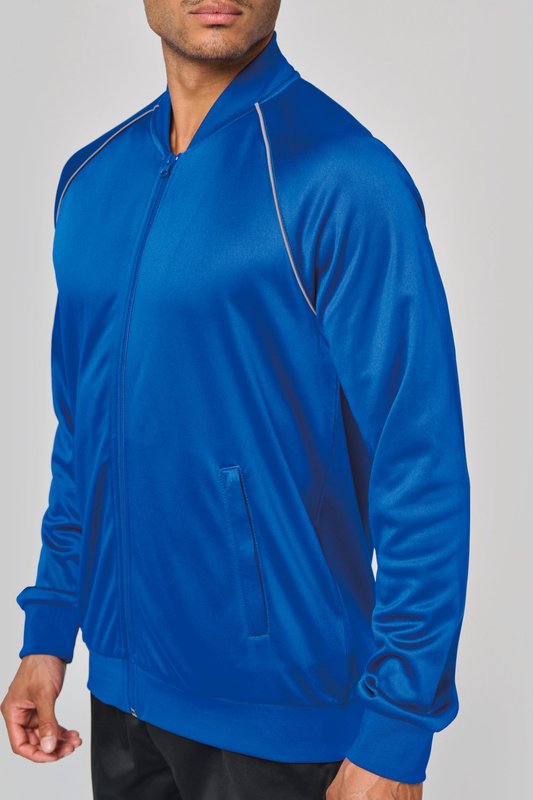 Veste de survêtement zippée avec liseré unisexe – Image 17