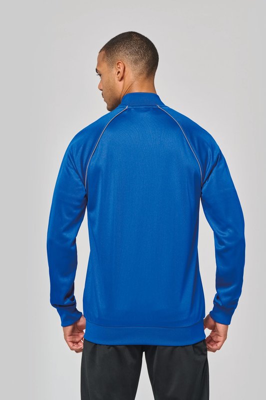 Veste de survêtement zippée avec liseré unisexe – Image 4