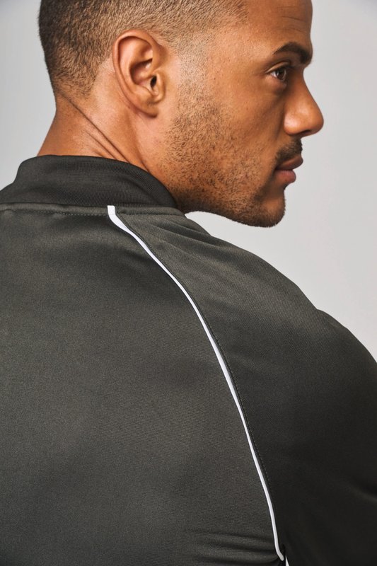Veste de survêtement zippée avec liseré unisexe – Image 42