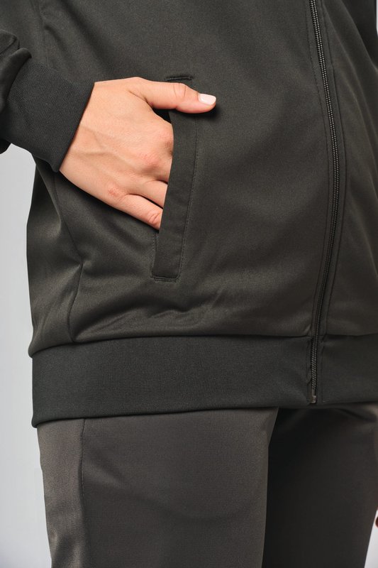 Veste de survêtement zippée avec liseré unisexe – Image 38