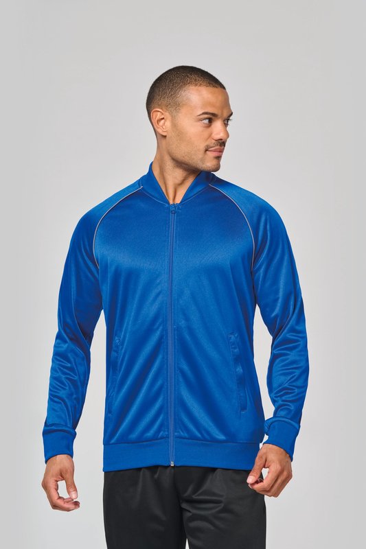 Veste de survêtement zippée avec liseré unisexe – Image 3