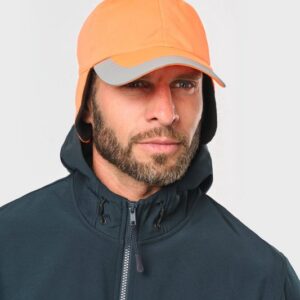 Casquette hiver fluorescente - 6 panneaux