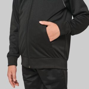 Veste de survêtement zippée avec liseré enfant