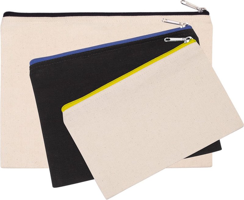 Pochette en coton canvas - modèle moyen – Image 3