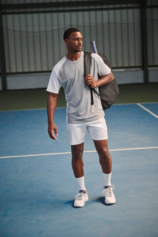 T-shirt de padel bicolore à manches raglan homme – Image 16