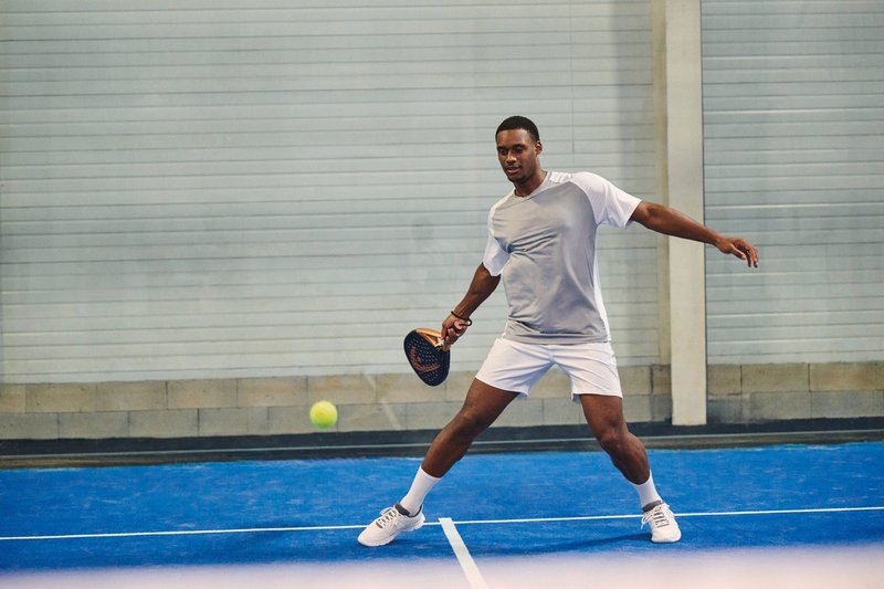 T-shirt de padel bicolore à manches raglan homme – Image 13