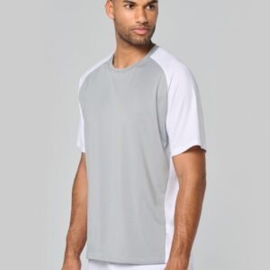 T-shirt de padel bicolore à manches raglan homme