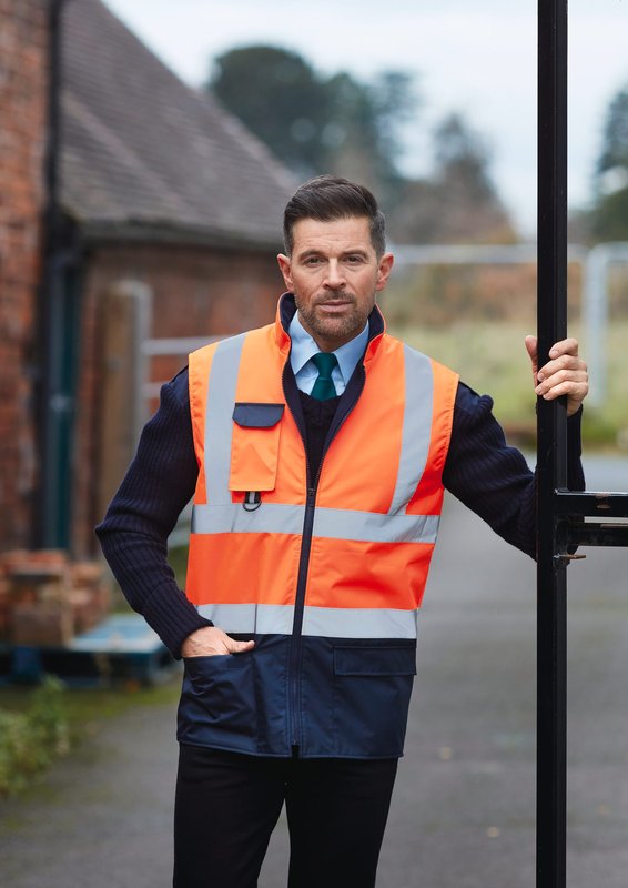 Bodywarmer rembourré haute visibilité – Image 6