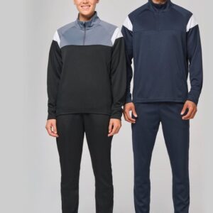 Sweat d'entrainement 1/4 zip unisexe
