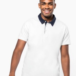 Polo jersey bicolore homme