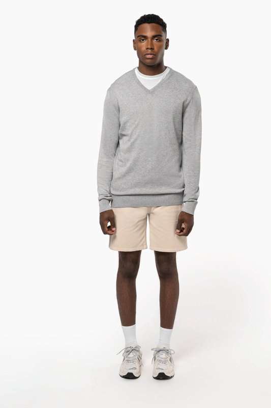 Pull col en V écoresponsable homme – Image 8