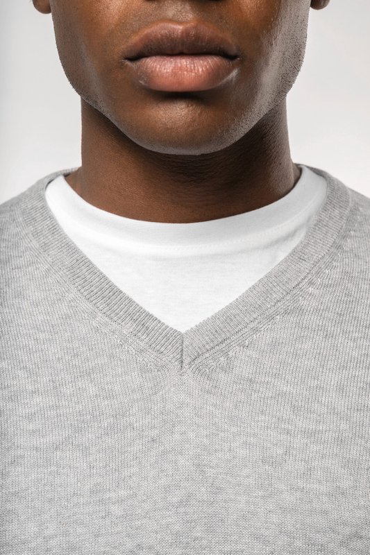 Pull col en V écoresponsable homme – Image 4