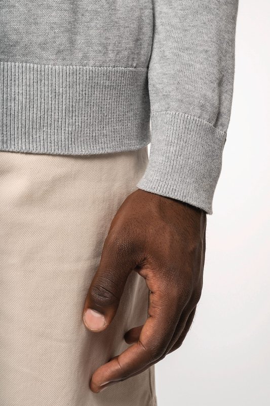 Pull col en V écoresponsable homme – Image 5