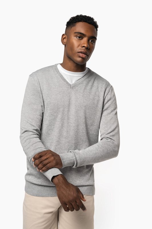 Pull col en V écoresponsable homme – Image 7