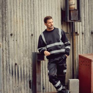 Sweat-shirt haute visibilité col rond