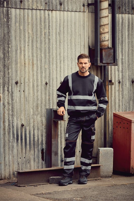 Sweat-shirt haute visibilité col rond – Image 4