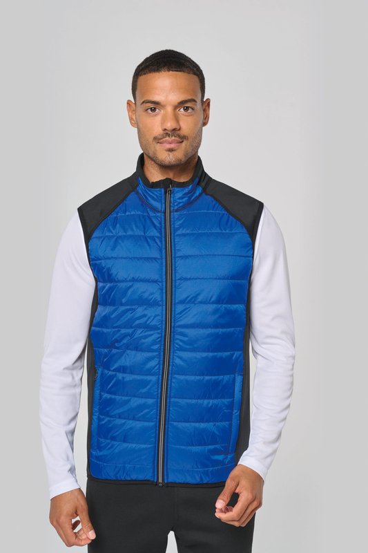 Veste sport bi-matière sans manches unisexe