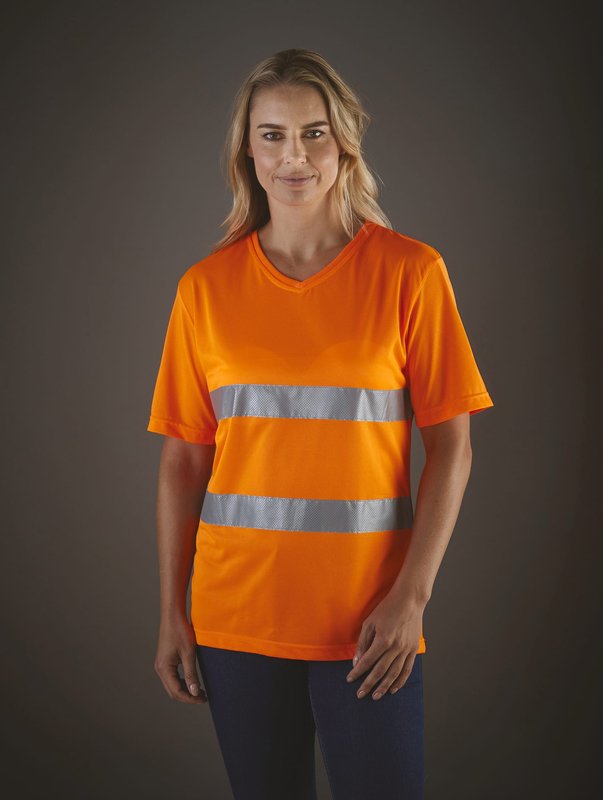 T-shirt col V haute visibilité Top Cool – Image 8