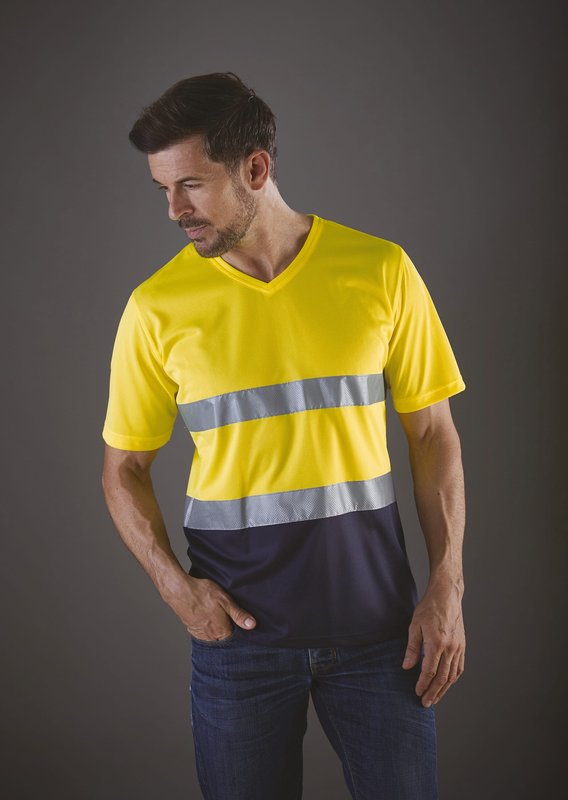 T-shirt col V haute visibilité Top Cool – Image 7