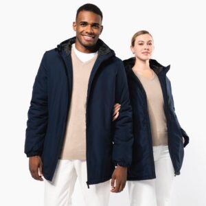Parka à capuche recyclée unisexe