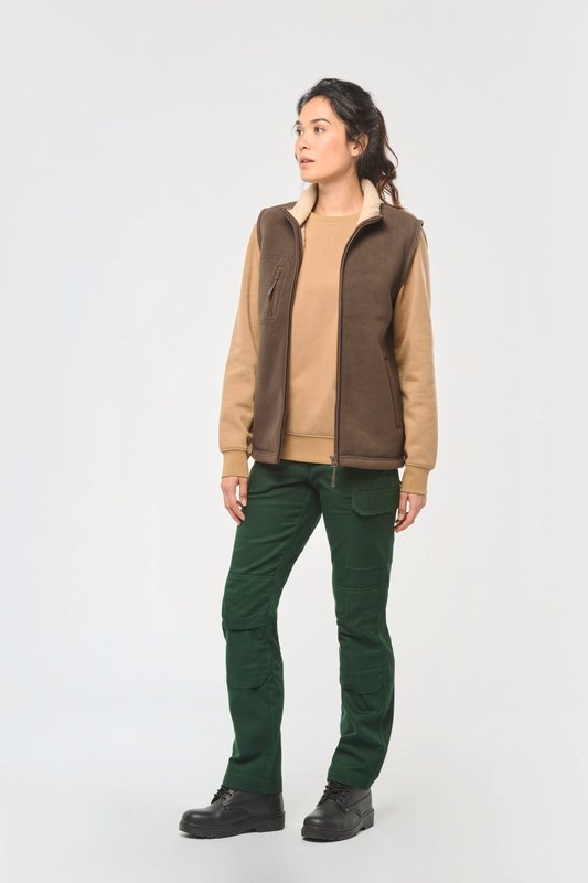 Bodywarmer polaire avec intérieur sherpa unisexe – Image 11