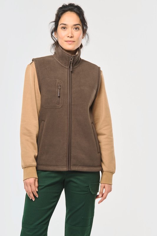 Bodywarmer polaire avec intérieur sherpa unisexe – Image 8