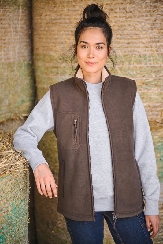 Bodywarmer polaire avec intérieur sherpa unisexe – Image 21