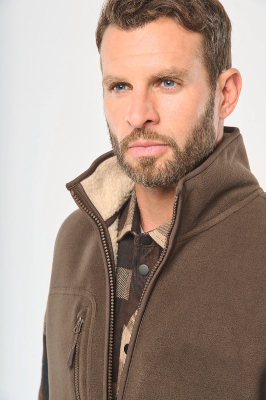 Bodywarmer polaire avec intérieur sherpa unisexe – Image 14