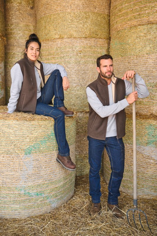 Bodywarmer polaire avec intérieur sherpa unisexe – Image 22