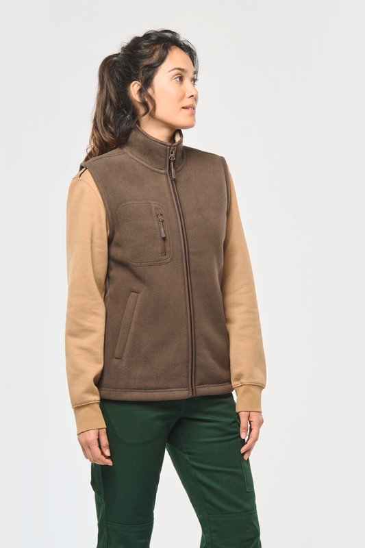 Bodywarmer polaire avec intérieur sherpa unisexe – Image 10