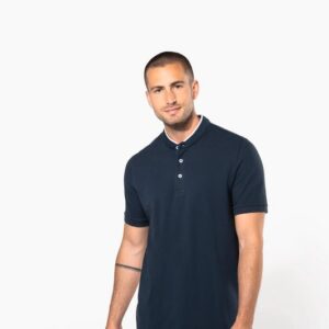 Polo col mao manches courtes homme