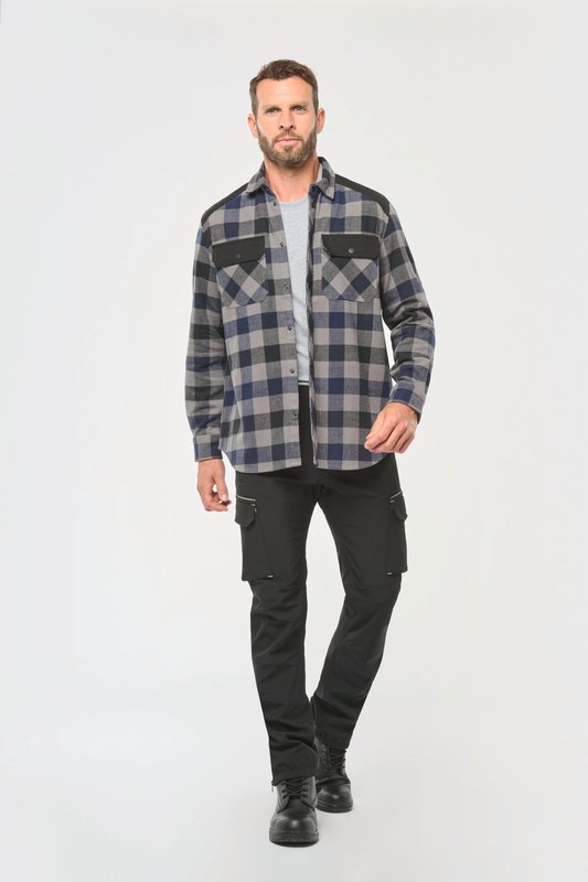 Chemise à carreaux avec poches homme – Image 8