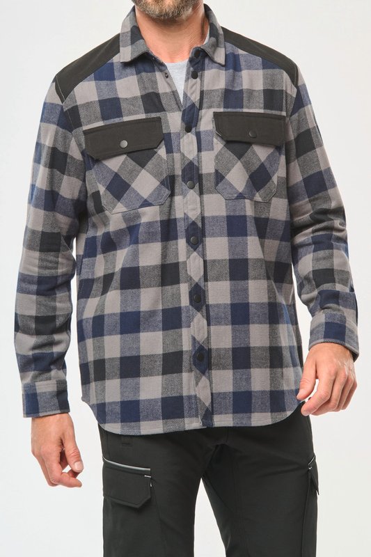 Chemise à carreaux avec poches homme – Image 15