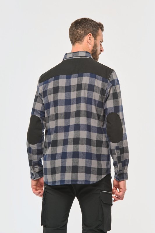 Chemise à carreaux avec poches homme – Image 3
