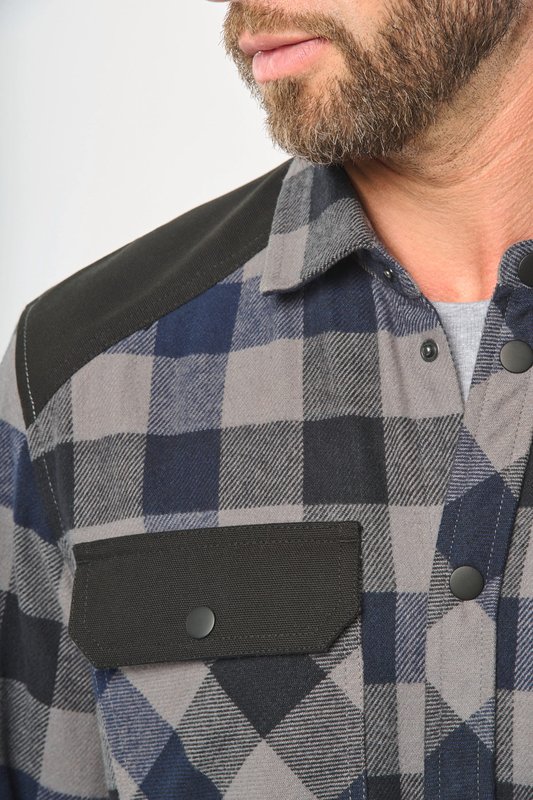 Chemise à carreaux avec poches homme – Image 10