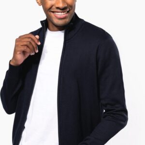 Cardigan zippé homme