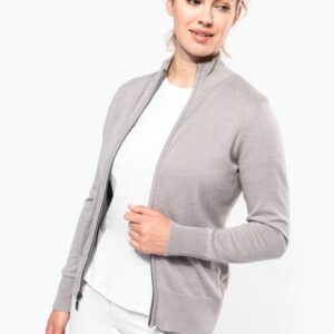 Cardigan zippé femme