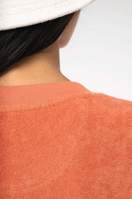 Robe t-shirt écoresponsable en éponge à épaules tombantes femme – Image 5