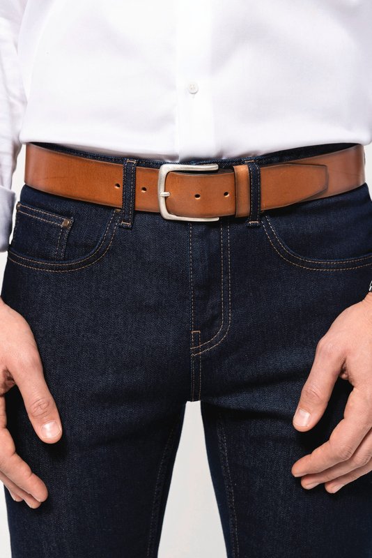 Ceinture vintage cuir homme – Image 3