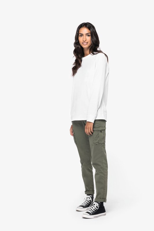 Pantalon cargo écoresponsable délavé femme – Image 4