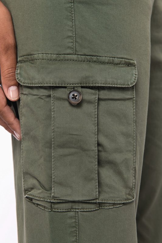 Pantalon cargo écoresponsable délavé femme – Image 9