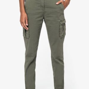 Pantalon cargo écoresponsable délavé femme
