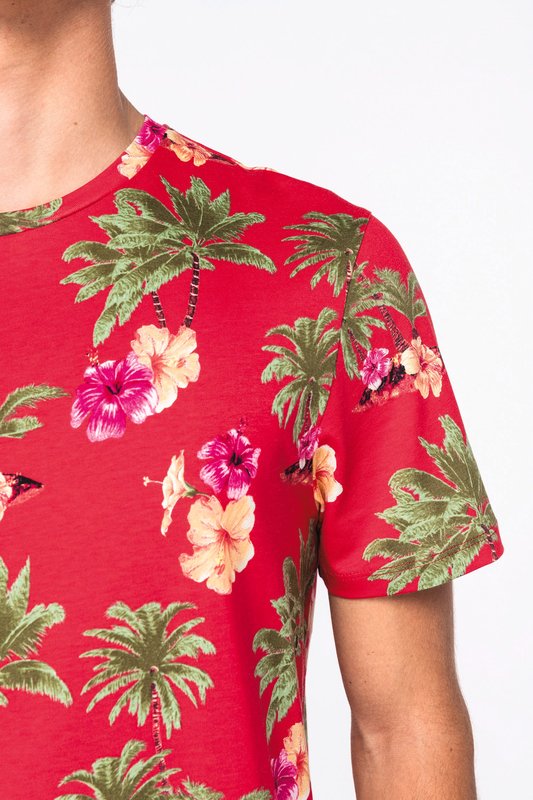 T-shirt écoresponsable imprimé tropical homme – Image 5