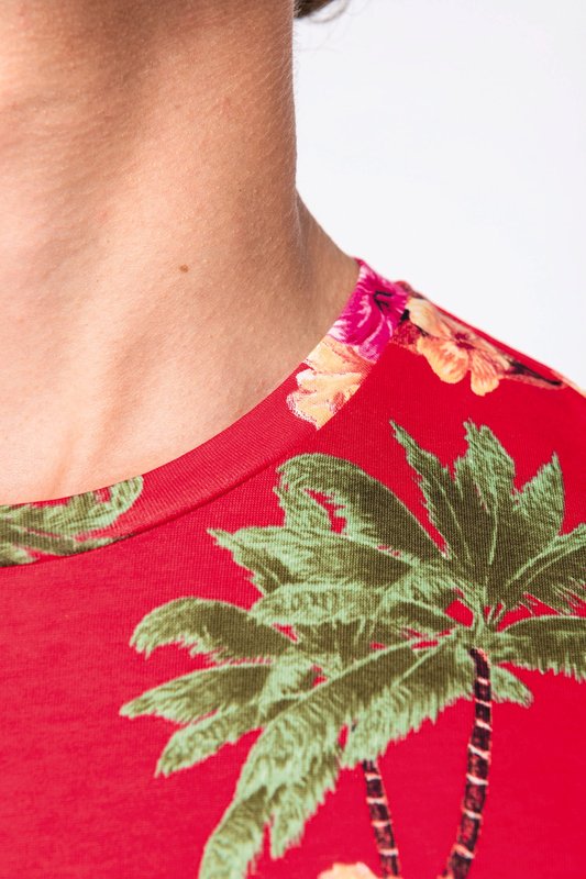 T-shirt écoresponsable imprimé tropical homme – Image 6