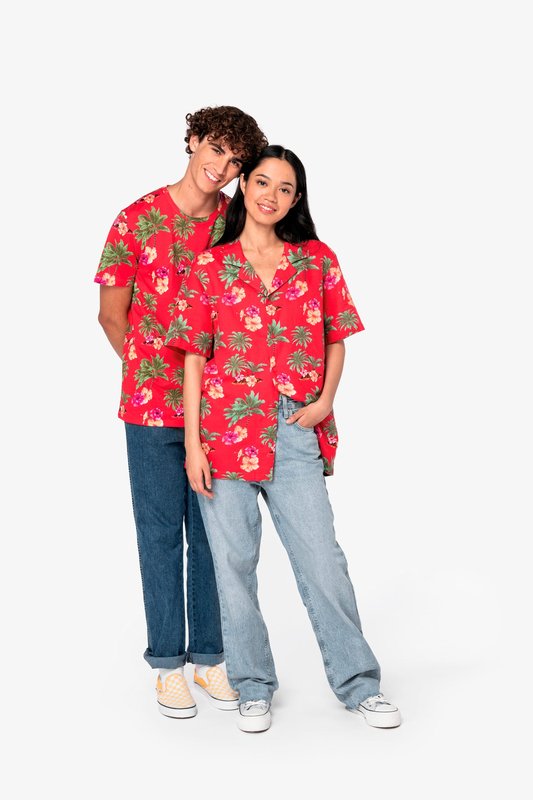 T-shirt écoresponsable imprimé tropical homme – Image 7